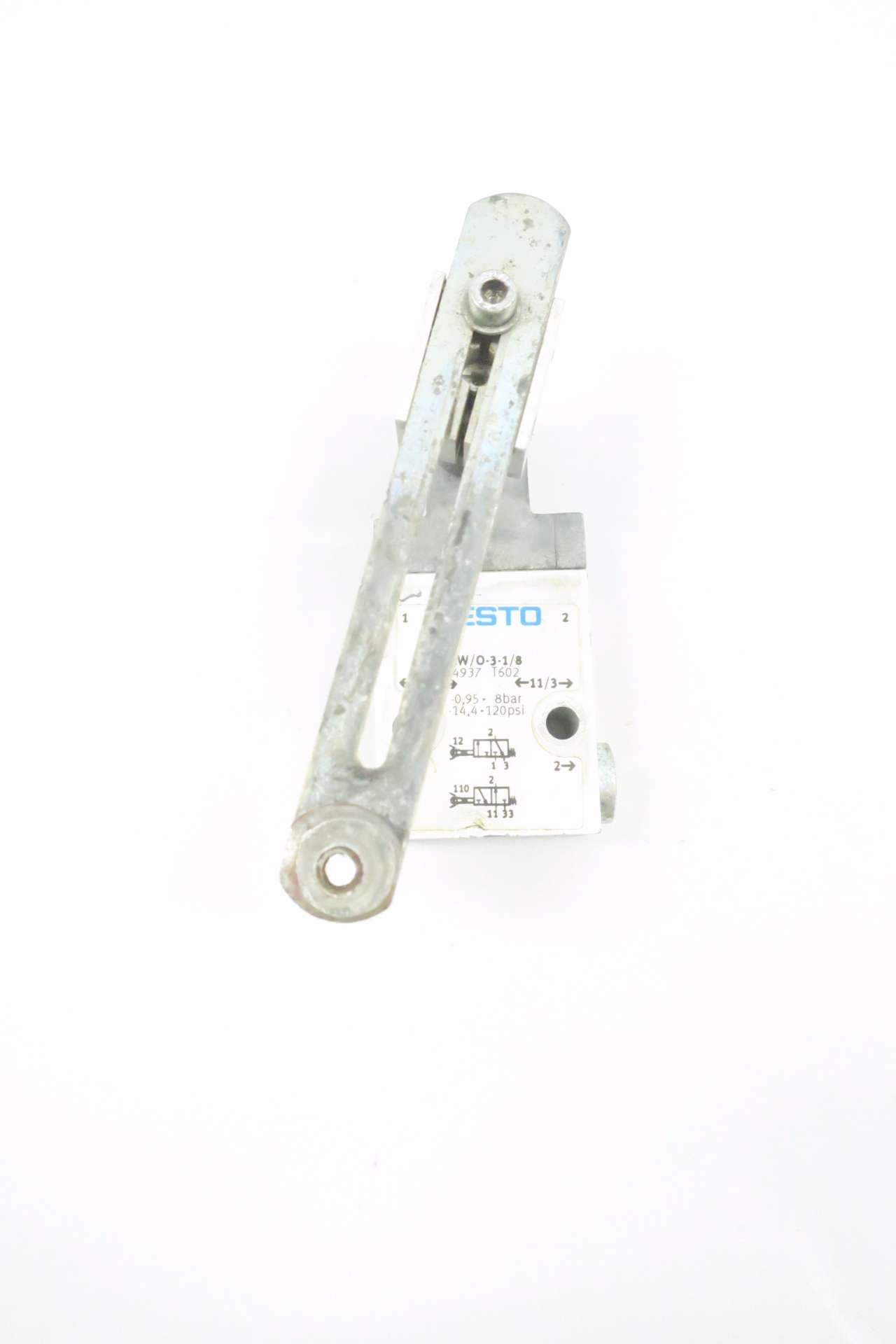 Festo RW/O-3-1/8 Swivel Lever Valve, G1/8 Connector