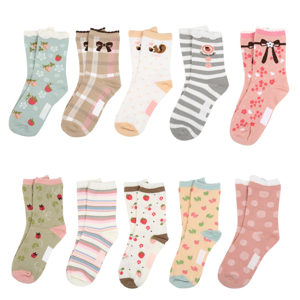 VBIGER Niñas Calcetines Calcetines de algodón Casual Calcetines de dibujos animados adorable