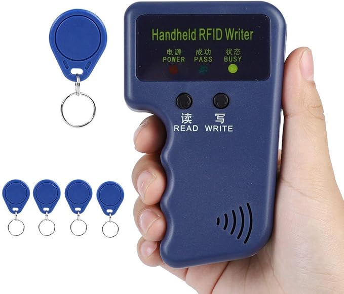 125Khz RFID Reader Writer, Portable Handheld Proximity Key ID Card