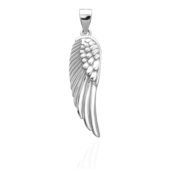 Sofia Milani Damen Anhänger Flügel Feder 925 Silber 60019