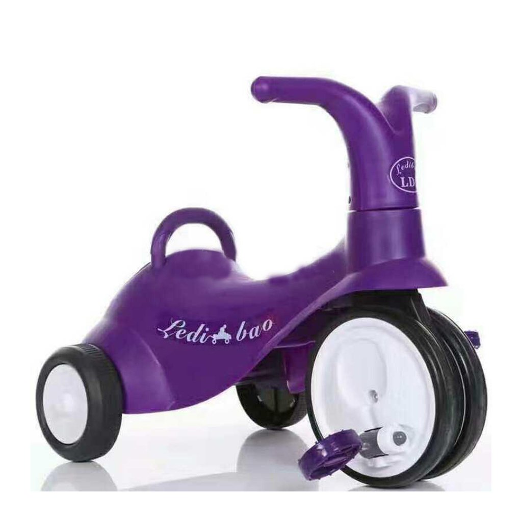 B078klqpdc 子供の三輪車ミニバイクシンプルな屋内屋外1 3歳の金属の紫色の自転車 3輪ベビーカー ファッションデザイナー