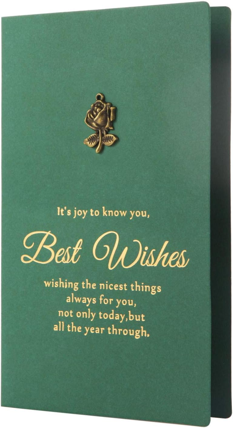 3 Pieces/Set Greeting Cards Best Wishes Cards with Free