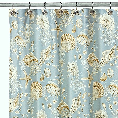 C&F Home Natural Shells Shower Curtain Shower Curtain Green
