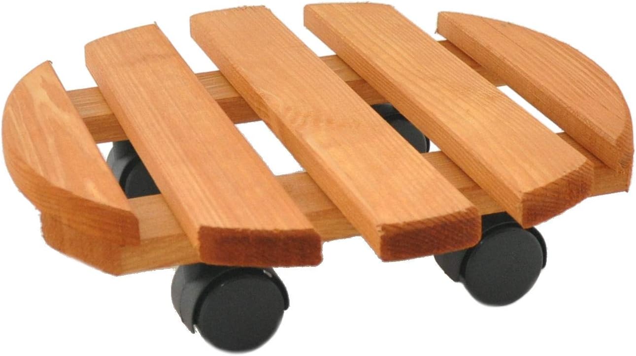 RADO WOOD Plant Pot Caddy Round ⌀30 cm Vintage style Garden Plant