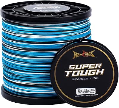 HERCULES 12lb 1000yd Camouflage Braided Fishing Line 4 Strands