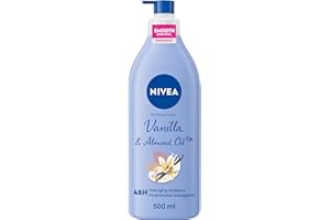 NIVEA Oil-Infused Vanilla & Almond Oil Body Lotion | Non-greasy, Fast Absorbing Daily Moisturizer |24H Deep Moisture |For all