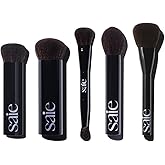 Saie The Ultimate Brush Collection - Base, Big, Double, Fluffy & Powder Blush - High-Performance, Cruelty-Free Makeup Brushes for Seamless Application