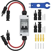 KERWINN Solar Disconnect Switch,400V 50A Solar Panel Disconnect Switch,IP65 Waterproof AC/DC Breaker Box for photovoltaic Solar Panel Grid-Connected Off-Grid System Home