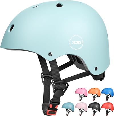XJD Kids Helmet Light Blue Small Age 3-8 9-13 Adjustable Safety CE