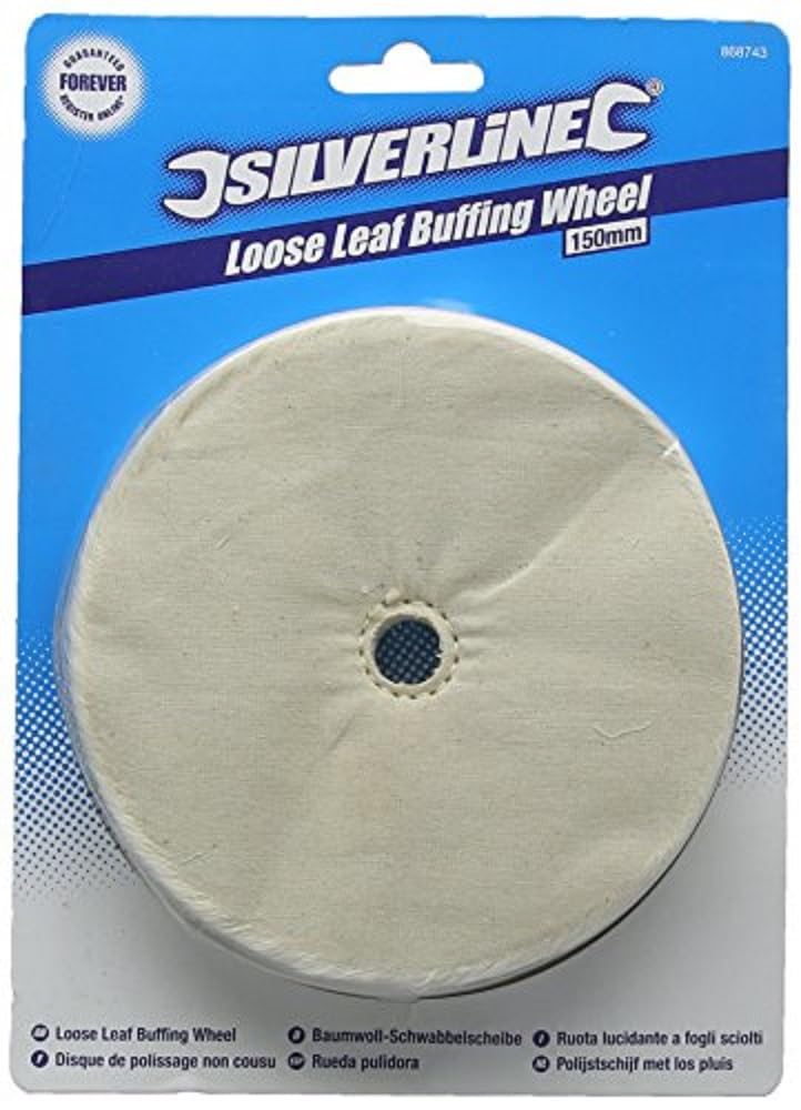 Silverline 868743 Loose-Leaf Cotton Buffing Wheel 150 mm
