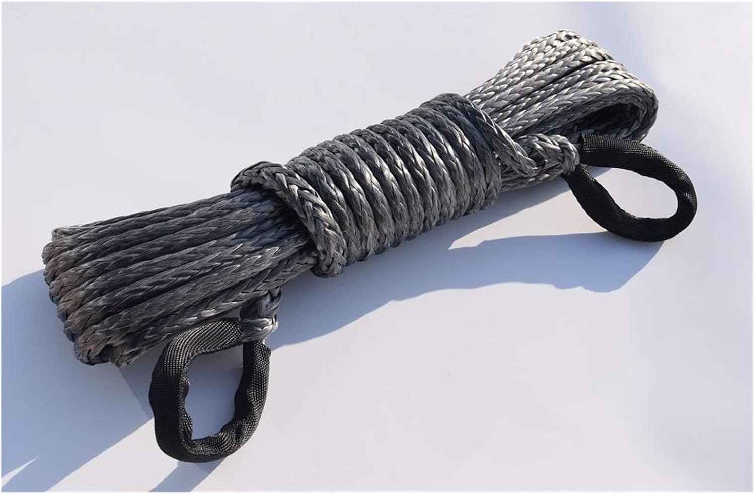 3/8" * 50ft Synthetic Winch Rope Extension,10mm ATV Winch Cable