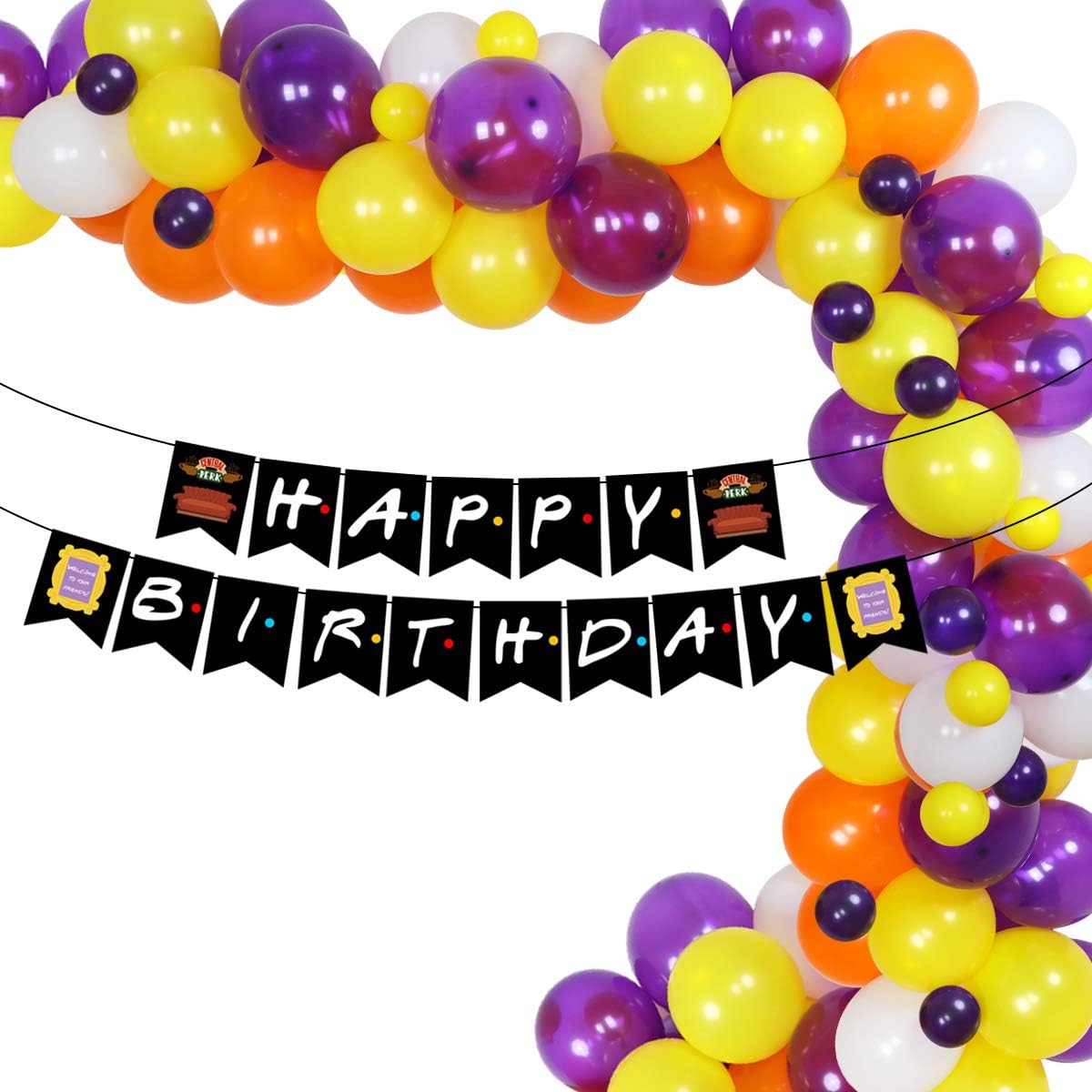 Friends TV Show Birthday Party Decoration, Friends Themed Birthday Decorations kit Friends Fans Balloon Garland Friends Fans Birthday Banner