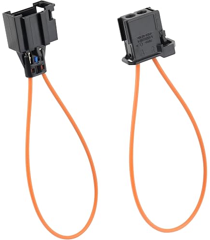 Câble Fibre Optique Auto 1M (Mâle-Mâle) - Pour Systèmes Audio MOST, Résistant Aux Températures (-40°C à 85°C)