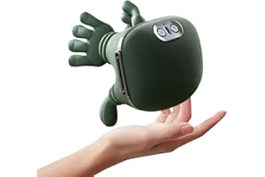 Bionic Heated Massager, Portable Shiatsu Back and Neck Massager, Deep Tissue Kneading Neck Massage for Pain Relief and Muscle