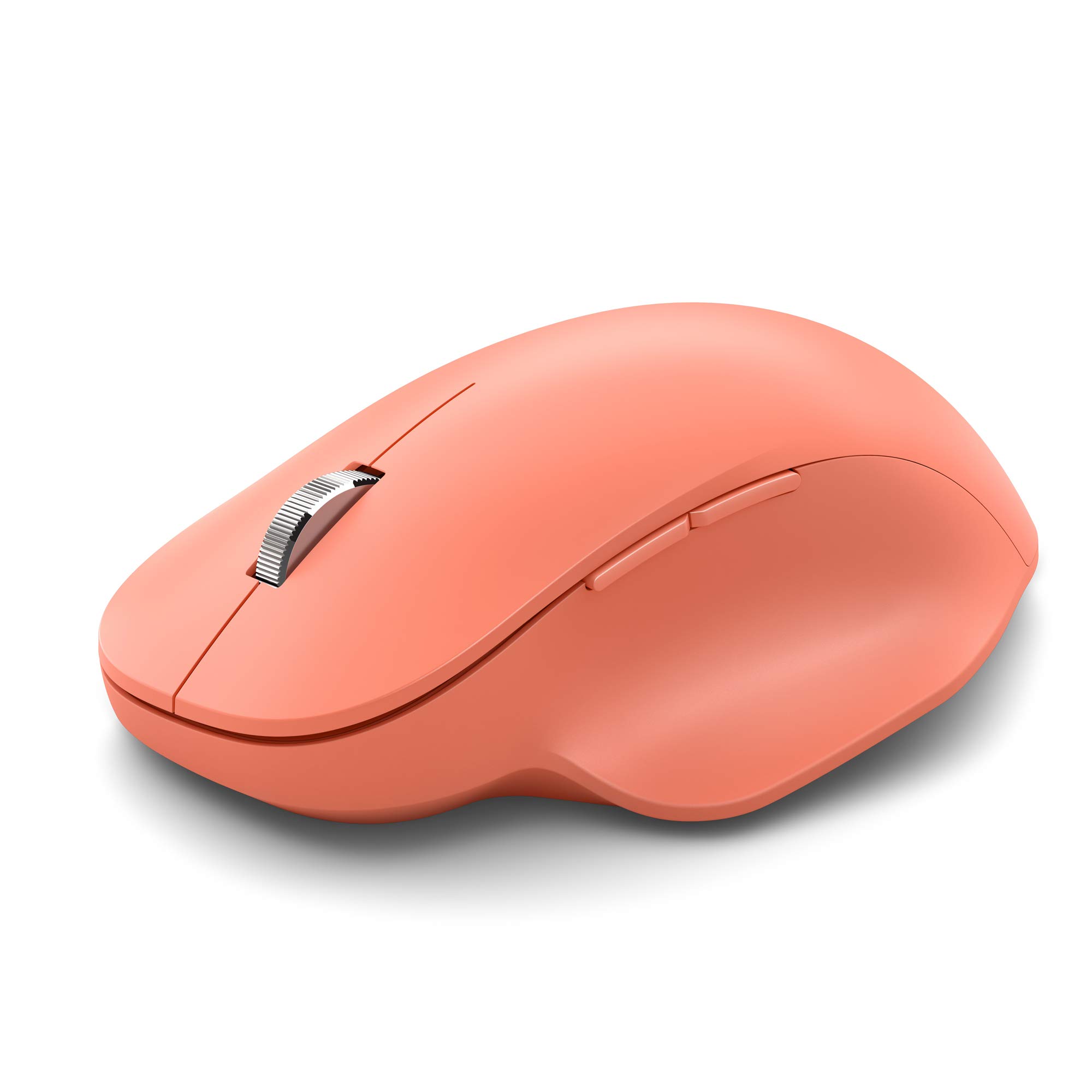 Microsoft Bluetooth Ergonomic Mouse, Peach - All-Day Comfort with Soft Thumb Rest, Connect Up to 3 Devices, 3 Programmable Buttons, PC & Mac Compatible