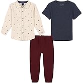 Nautica boys 3pc Woven Shirt/Tee/Woven Pant Set