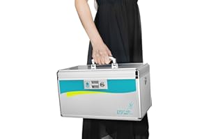 Glosen Medicine Lock Box,Locking Medicine Box, Security Lock Boxes【Extra Large】 15.9x9.3x8.9 Inch,Lock Box, First Aid Key Safe Box,Lock Box for Medication