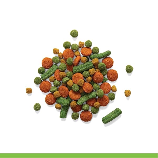 ZUPREEM VEGGIEBLEND BIRD FOOD, BIRD FEED PELLETS FOR PARROTS, CONURES, CAIQUES, AFRICAN GREYS, ECLECTUS & SMALL COCKATOOS, PARROT FOOD, CONURE DIET, MADE IN USA, (MEDIUM/LARGE, 3.25 LB)