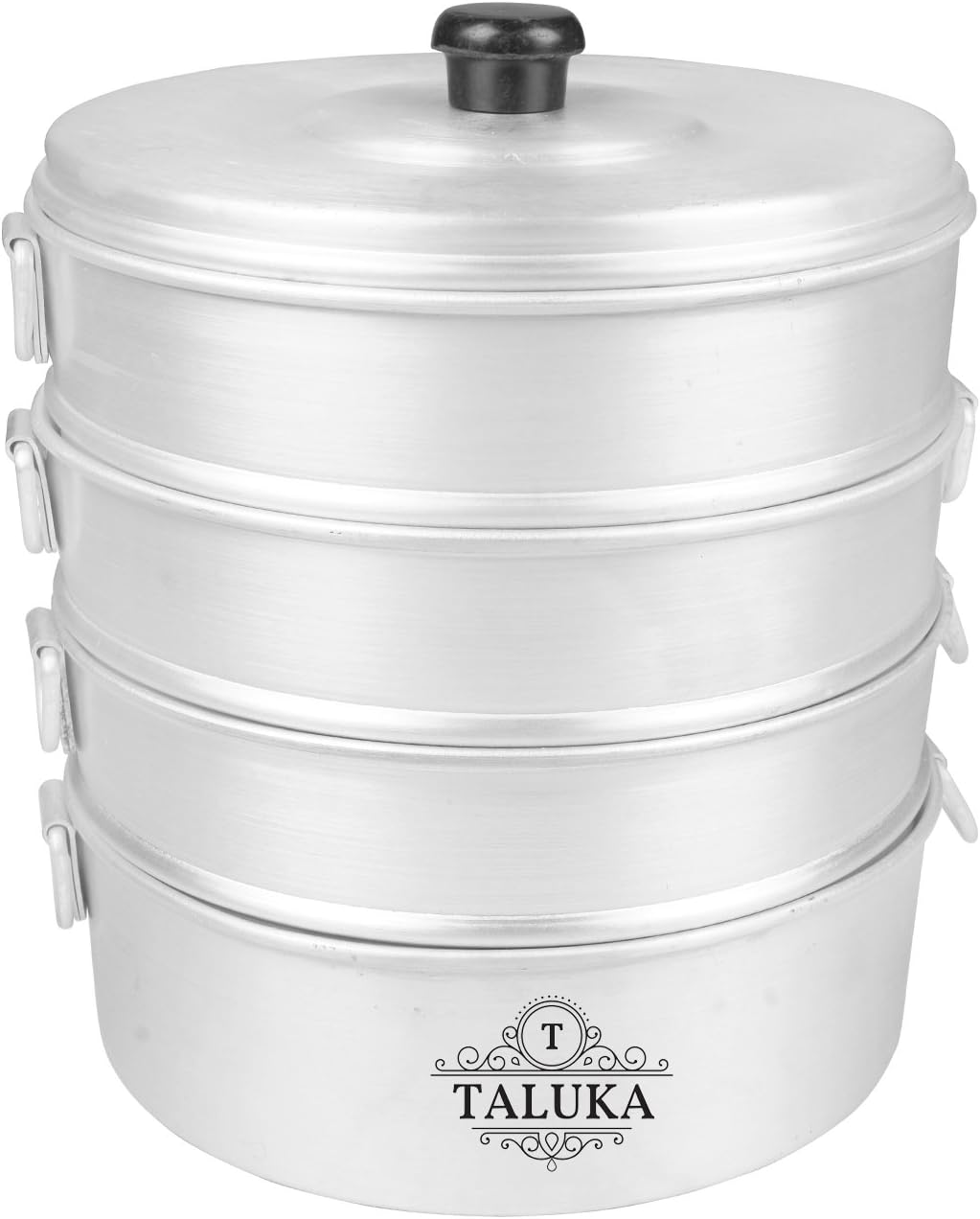 Taluka (Dia:-10.2" Inches Height :- 13" Inches Aluminium Momo Maker | Dumpling Maker/Momo Steamer Modak Maker 4 TIER WEIGHT :- 2200 GRAMS