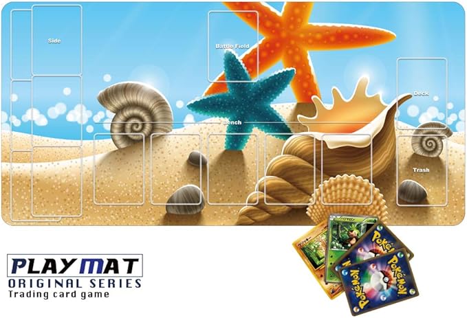 Amazon かっこいい ポケモンカード 専用 プレイマット とっても丈夫 高級感 厚手 ポケモンカード バトル シート デスクマット マウスパッド 3way Syaraku Genesis Ppn55 枠あり トレカ 通販