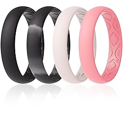 ThunderFit Women Breathable Silicone Promise Rings