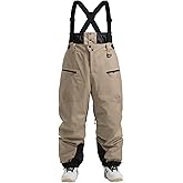 IMPHUT Ski Pants Snowboard Pants for Men, Baggy Snow Pants Insulated Waterproof Windproof, Mens Snow Bibs Overall