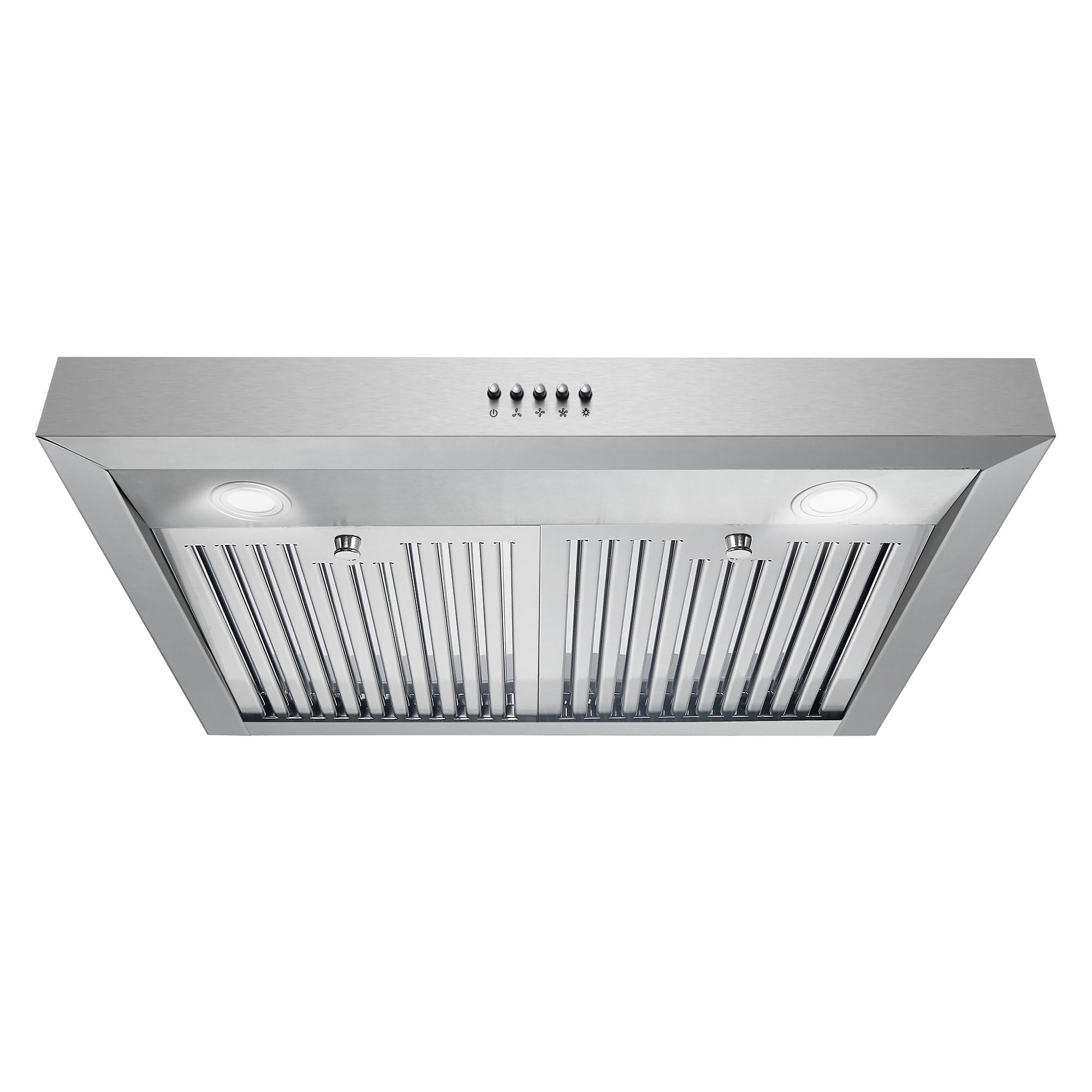 COSMO UC30 29.5 in. Ducted Under Cabinet Range Hood, Kitchen Over Stove Vent, 3-Speed Fan, Permanent Filters, LED Lights in Stainless Steel, 30 inch
