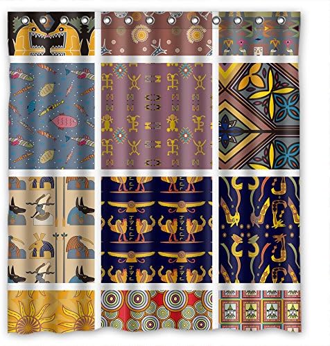 Healthy Polyester Shower Curtains, Color Block, Size Width X Height / 66 X 72 Inches / W H 168 By 180 Cm Custom Design, Best Fit For Wife