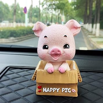 Amazon Com Uzhopm Cute Pig Car Dashboard Decoration Car Interior