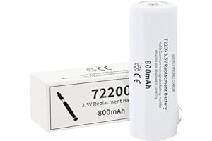 HamnaKhu 3.5V Rechargeable Battery for Welch Allyn 72200 & 71050/11720 Medical Devices - UL/CE Certified, 800mAh Ni-CD Replacement (Fits Otoscope/Diagnostic Handles)