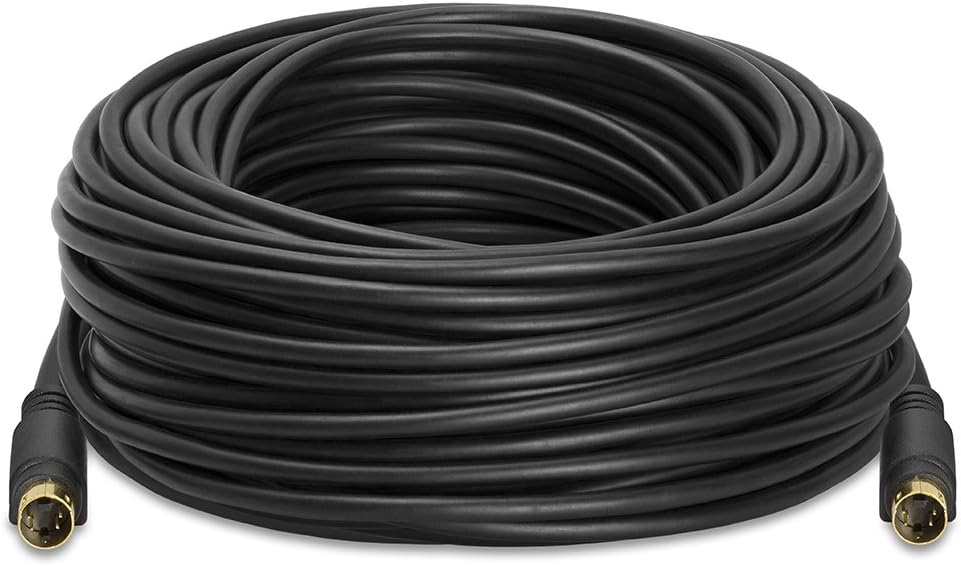 Cmple - S-Video Cable Gold-Plated (SVHS) 4-PIN SVideo Cord - 3 Feet: Electronics