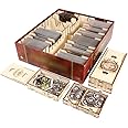 The Broken Token Game Organizer Compatible with The Lord of The Rings: The Card Game Revised Core Set - Wooden Game Organizing Box with Multiple Trays and Dividers