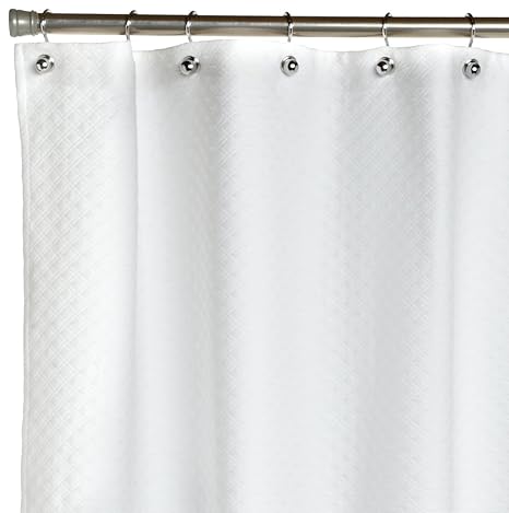 Peacock Alley Alyssa Shower Curtain Standard White Amazon In