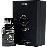 Dumont Celerio Oros Eau De Perfume Men - Celerio Perfum Unisex Suitable for Men & Women - Long Lasting Cologne Mist & Body Spray, 3.4oz (BLACK, 80% vol)