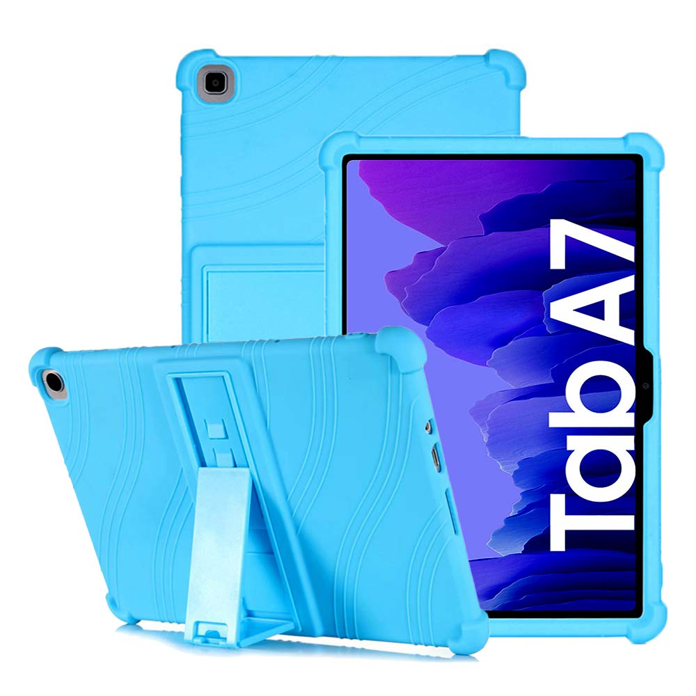 YGoal Silicone Case for Galaxy Tab A7 10.4 - Light Weight Kids Friendly Soft Shock Proof Protective Cover for Samsung Galaxy Tab A7 T500 2020, Blue