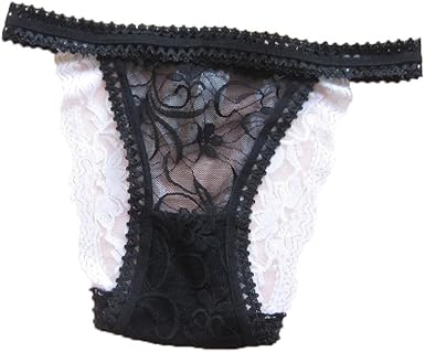 Amazon Com Dou7ble Li Women S Sexy Crotchless Panties Thong G
