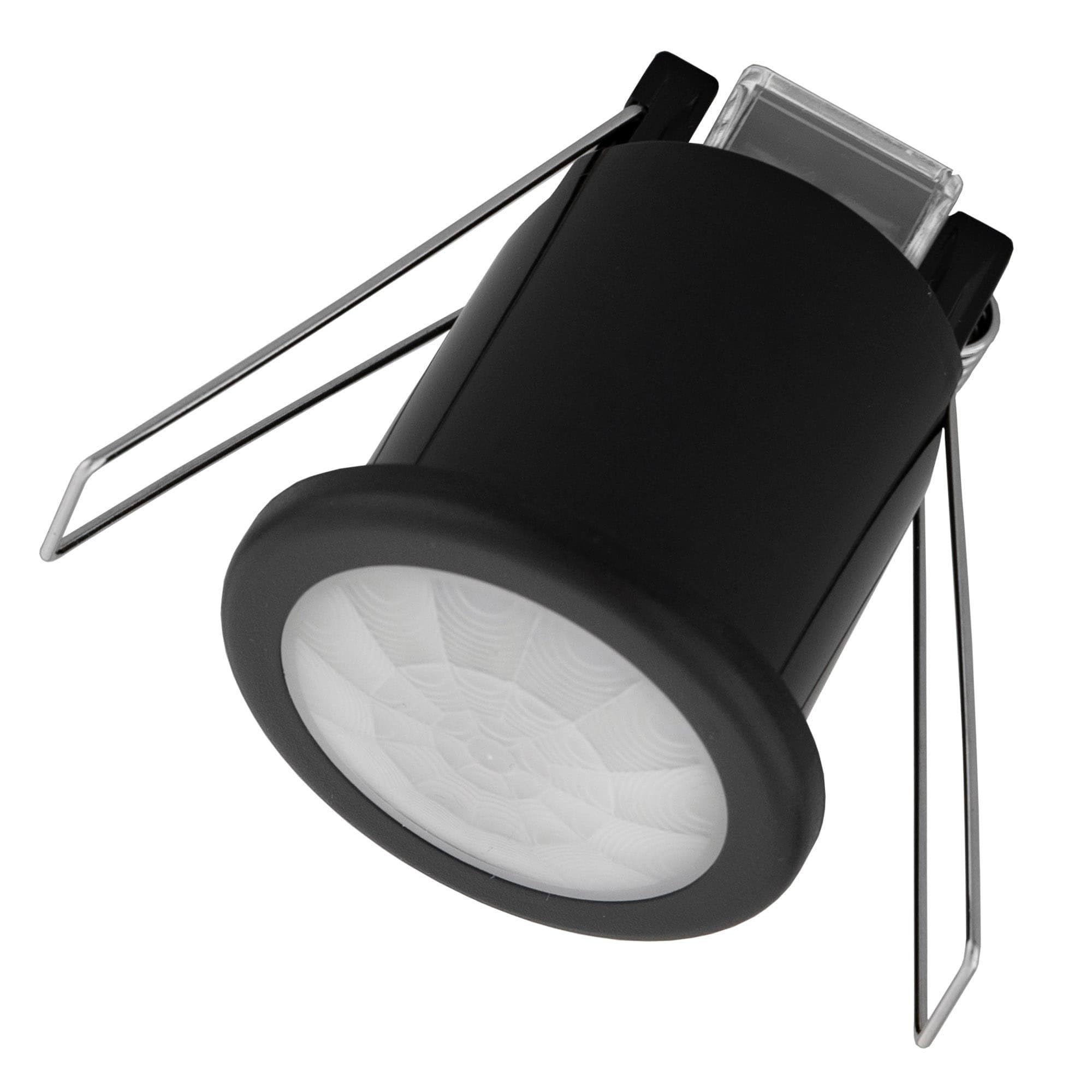 Ledvion - Motion Detector Black, Built-in detector Whitetwilight sWhitech, Ceiling mounting, IP20, Light control 360°, Working range 8m, Built-in light sensor