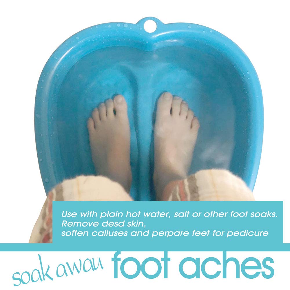 Foot Soaking Bath Basin, Large Size Feet Massager Tub, At Home Spa Pedicure Treatment: Beauty