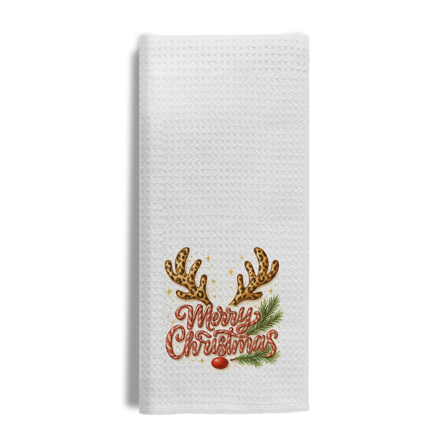 Photo 1 of *USED*
Evcprz Leopard Christmas Reindeer Kitchen Towels, Christmas Deer Dish Tea Towel for Kitchen, Xmas Rudolph The Red Nose Reindeer Holiday Decorative Hand Towels for Bathroom, 16x24 Inches