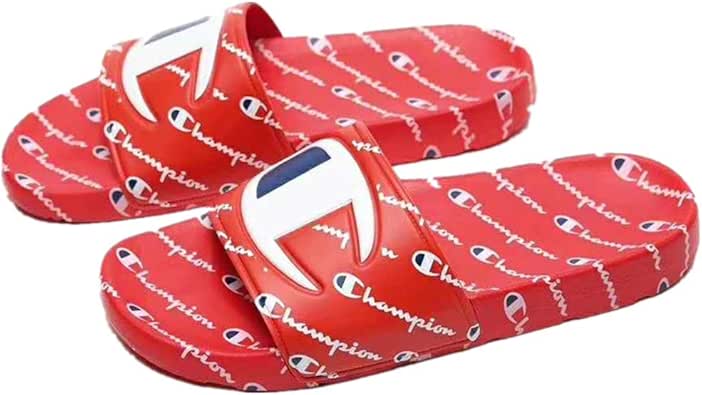 multicolor champion slippers