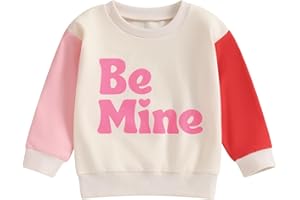 Emmababy Valentines Day Girl Boy Sweatshirts Toddler Baby Outfit Long Sleeve Letter Print Pullovers Warm Tops