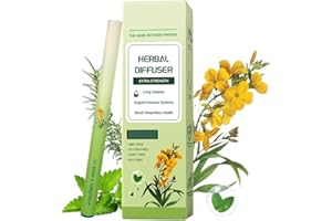 WENEW Mullein Herbal Diffuser Pen with Extracts of Mullein,Thyme and Mint for Lung Detox and Oral Air Freshening - 1 Stick
