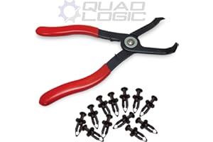 QUAD LOGIC Polaris ATV UTV Plastic Body Rivet Pliers Tool and Rivets (SET OF 12) - 7661855
