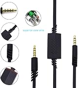 Adhiper A40 Replacement Inline Cable with Mute for Astro A10 A40 A50 Black 2m view 4
