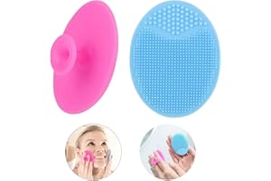 Baby Bath Silicone Brush 2 Pack for Dry Skin, Cradle Cap Brush and Comb, Cradle Cap and Eczema + Soft Training Silicone Finge