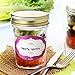 Case of 12-8 Ounce Glass Mason Jars with Gold Lids and Labels Perfect for Home Canning, Pickling, Gifts, Presentation, Baby Showers, Baby Food Storage, Wedding Favors, Juicing, Housewarming, Pantry