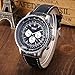 GuTe Classic Mens Pro Automatic Mechanical Wristwatch Black Dial Day&Date Luminous Hands