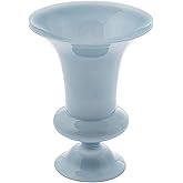 Karma, French Retro Glass Vase, Tabletop Flower Vase Centerpiece, Desktop Pot for Flowers, Blue