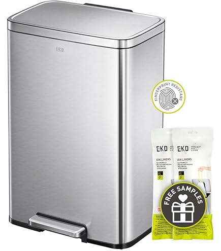 QUALIAZERO 75L Stainless Steel Step Trash Can - Hands-Free Kitchen Bin With Soft Close Lid - View #7