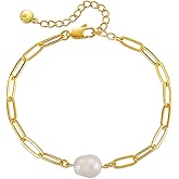 Dainty Gold Bracelets for Women, 18 Gold Plated Adjustable Evil Eye/Butterfly/Beaded/Pearl/Heart/Turquoise Handmade Bracelet for Women